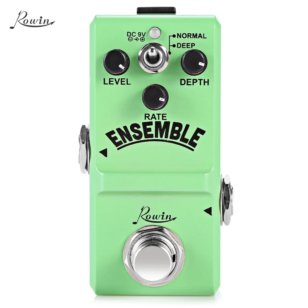 

ROWIN Guitar Effect Pedal Ensemble Classic Analog Chorus Guitar Effect Pedal True Bypass Design Aluminum Alloy Housing