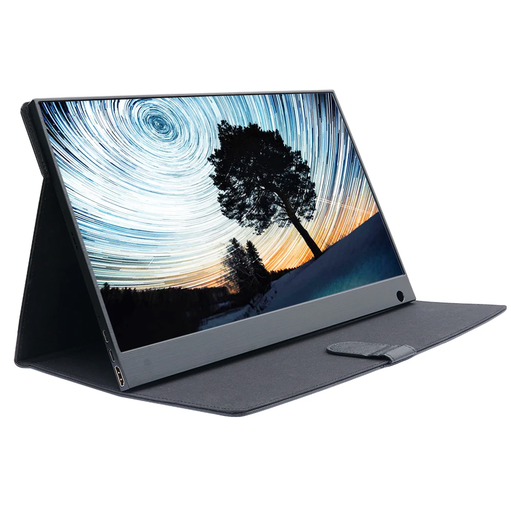 

WIMAXIT Portable Touch Monitor 15.6Inch Slim IPS HD1920x1080 16:9 Display Built-in Speakers Gaming Monitor HDMI/Two Type-C USB C