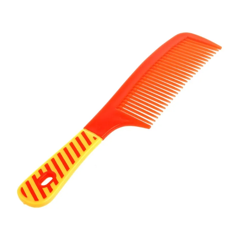 Пластиковая расческа для волос с широкими зубами для душа, щетка с ручкой для влажной стрижки, парикмахерский цветной стильный инструмент для волос, абсолютно прочный