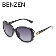 BENZEN Polarized Women Sunglasses Vintage Female Sun Glasses Retro UV Ladies Shades Driving Glasses Black With Case 6271