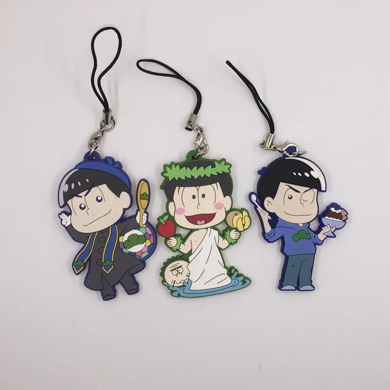 1 шт. резиновый брелок Osomatsu-san Osomatsu San редкие ремешки для косплея | Игрушки и хобби