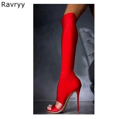 over the knee sandals heels