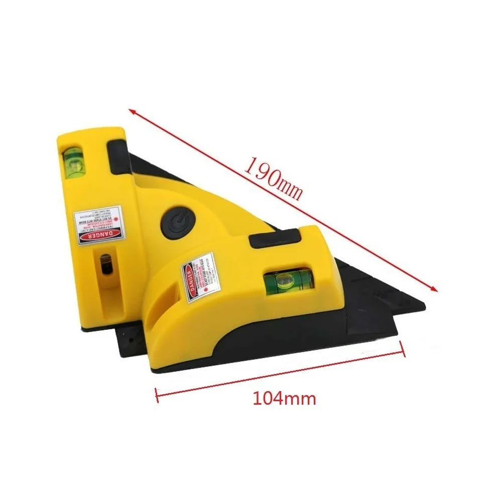 Мини лазерный уровень Горизонтальный Вертикальный линия инструмент правый угол плитка лазерный уровень 90 градусов Инфракрасный