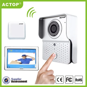 

WiFi-601+DB-601-RF Free Shipping ACTOP Manufacturer Smart Home Automation Intercom System Internet Doorbell Video Wifi