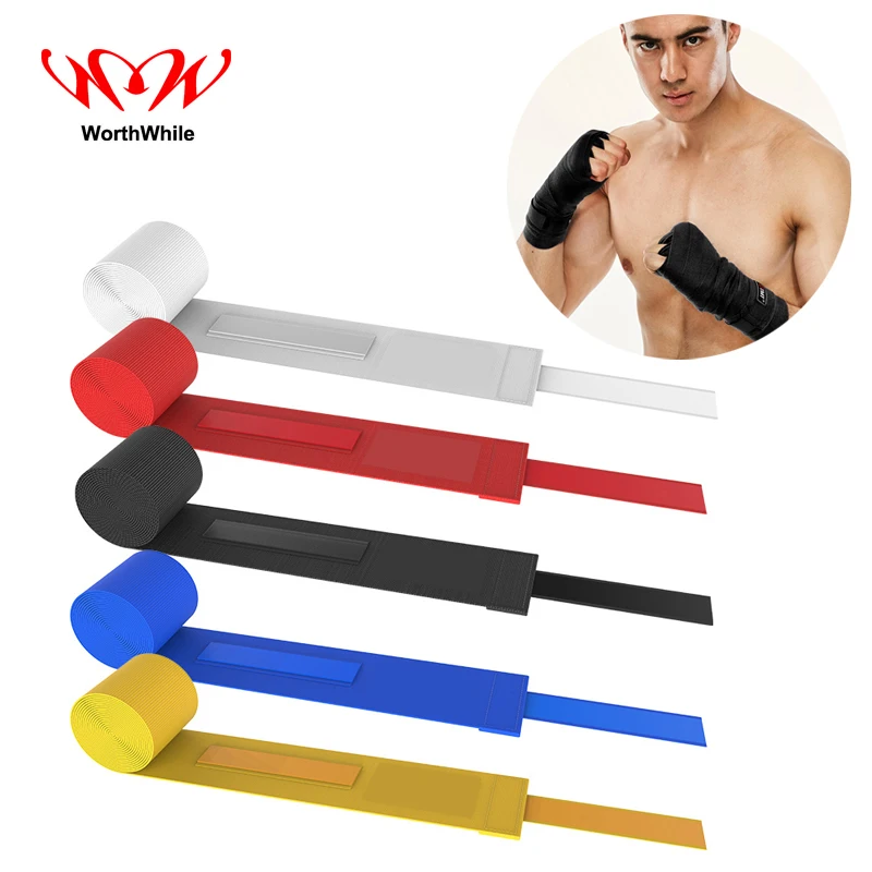 

WorthWhile Cotton Kick Boxing Bandage Sanda Taekwondo Muay Hand Gloves Wrist Straps Outdoor Self-protect Safety Survival Kits