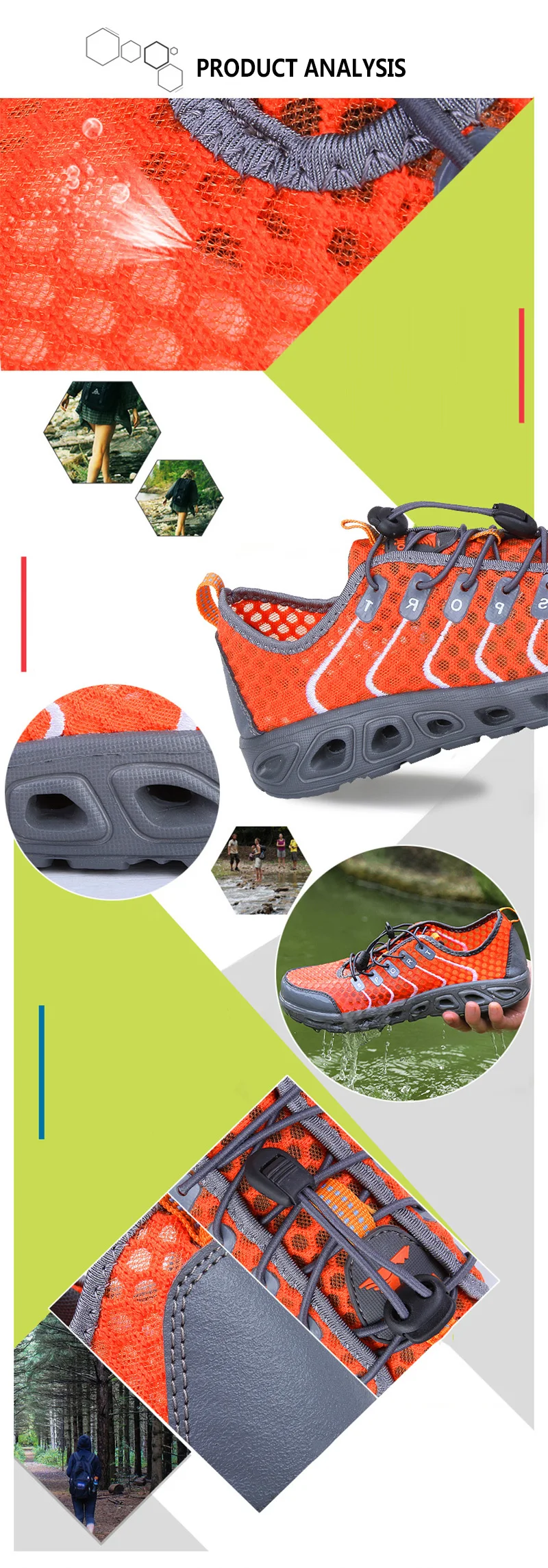 Summer Unisex Breathable Comfortable Mesh Sneakers Men Shoes Out door Wading Water Male Shoes Loafers Casual Walking (5)