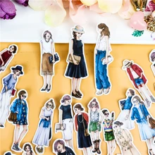 35 pçs criativo kawaii bonito mãos meninas bonito scrapbooking adesivos/adesivo decorativo/diy artesanato álbuns de fotos/crianças