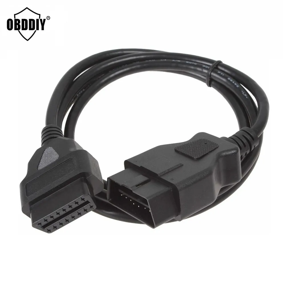 Высококачественный 1 5 м Удлинительный кабель 16 контактов ELM327 OBD II OBD2 разъем