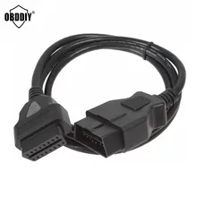 Высококачественный 1 5 м Удлинительный кабель 16 контактов ELM327 OBD II