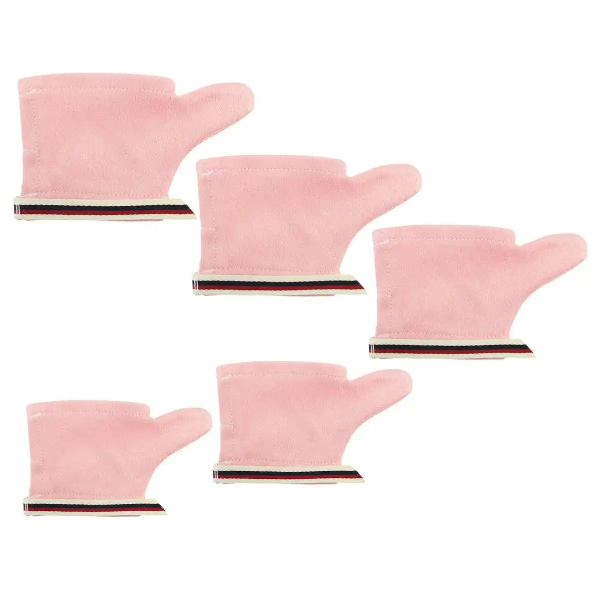 1 Pair Sea-island Fiber Thumb Sucking Stop Gloves Protect Finger Guard For Baby Kids Give Up Sucking Fingers Pink