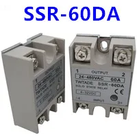 Twtade/Однофазное твердотельное реле SSR-25DD SSR-40DD SSR-50DD SSR-60DD на самом деле 3-32 постоянного тока 5-60 DC полупроводниковое реле постоянного тока твердотельные