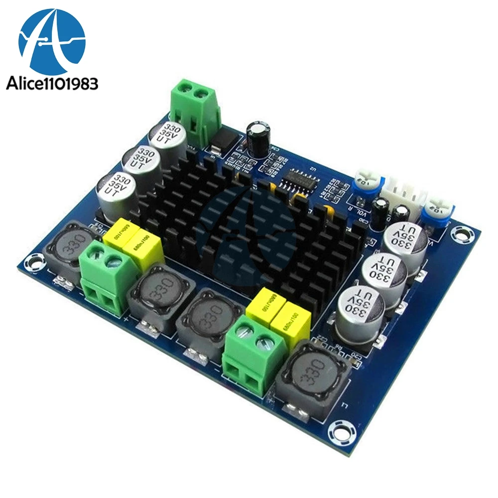 

TPA3116 TPA3116D2 XH-M543 Dual Channel Stereo High Power Digital Audio Power Amplifier Module 120W+120W Amplificador DIY Board