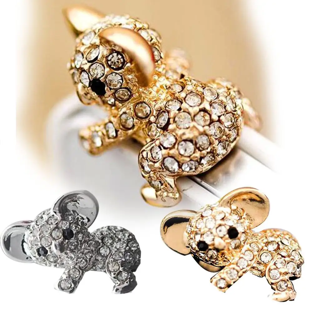 Kopen Nieuwe Leuke Diamond Kat Patroon koala Anti Dust Plug Voor Telefoon Accessoires Earphone Jack voor iphone samsung xiaomi