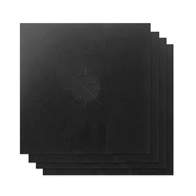 

UPORS 4Pcs/Set Stove Protector Cover 27*27cm Reusable Teflon Gas Stove Cover Non-Stick Dishwasher Safe Liner Kitchen Accessories