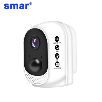 

Smar 1080P HD Wireless WiFi Camera Outdoor/Indoor Security IP Cam PIR Motion Detector Built-in 10400mAh Lithium Polymer Battery