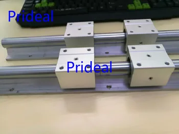 

Prideal 2sets/lot SBR12 400mm Linear Rails + 4pcs/lot SBR12UU for 12mm Shaft Support Rail,top quality