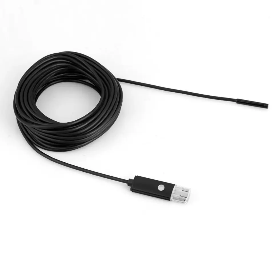 

2PCS Black 6 LEDs Waterproof 10M 5.5mm Phone Endoscope Inspection Camera For Android PC
