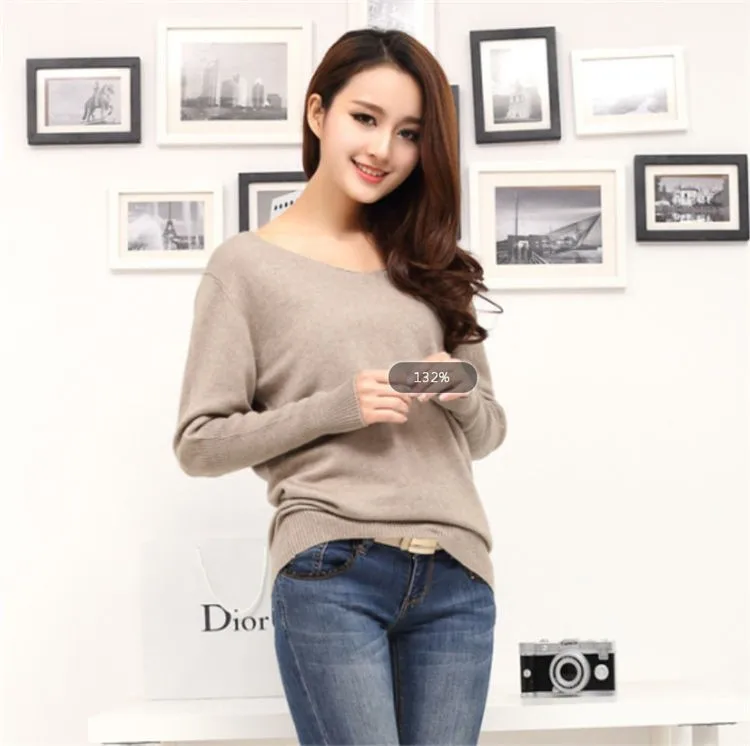 plus discount sexy wool sleeve Last v-neck women Spring 100% sweaters pullover autumn SHEEP loose sweater 2019 fashion Stop118 TAILOR cashmere size batwing 6 plus discount sexy wool 6