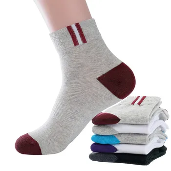 

5pairs/lot Men's Socks Cotton Stripe Boat Socks All Seasons Spring Autumn Male Casual Harajuku Breathable Men Ankle Sock Meias
