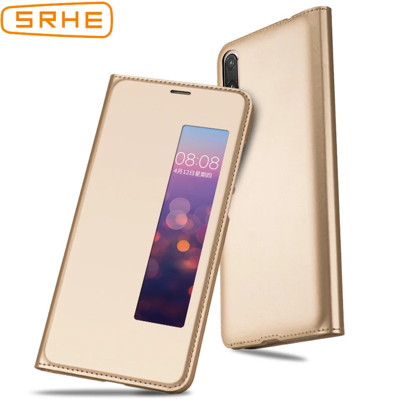 

Huawei P20 Pro Case For Huawei P20 Flip Luxury PU Leather Business Case For Huawei P20Pro P20 Pro Smart Sleep Open Window View