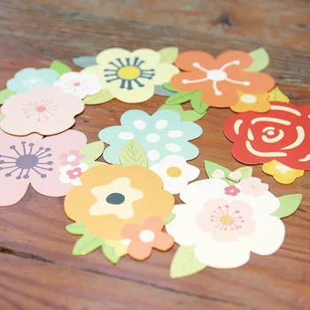 

5pcs Variety of Candy-colored Creative Flowers DIY Mother's Day Greeting Card Birthday Wishes Valentine's Day Card Customization