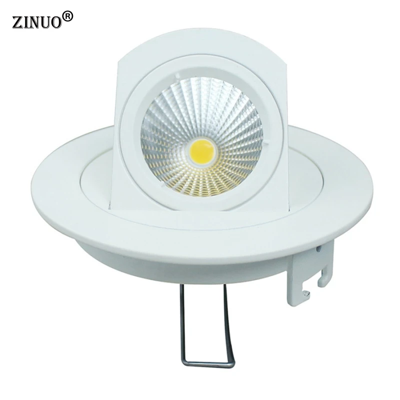 

Light Ceiling 220V Rotation AC110V Home Led Downlights LED 90 Embedded COB 10W Indoor Recessed Downlight Spot Degree #