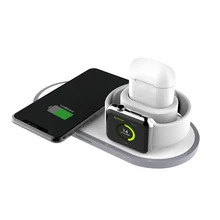 Беспроводное зарядное устройство для iPhone X Xr XS Max samsung 3 в 1 Быстрое беспроводное зарядное устройство док-станция для Apple Watch 1 2 3 4 Airpods