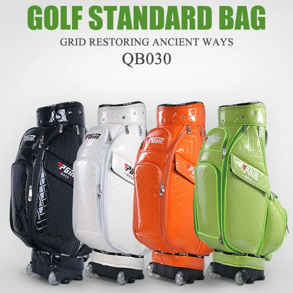 PGM Golf Rack Bag Golf Clubs Bags Durable Anti Friction Golf Gun Bag with Wheels Bolsa de Golf ...