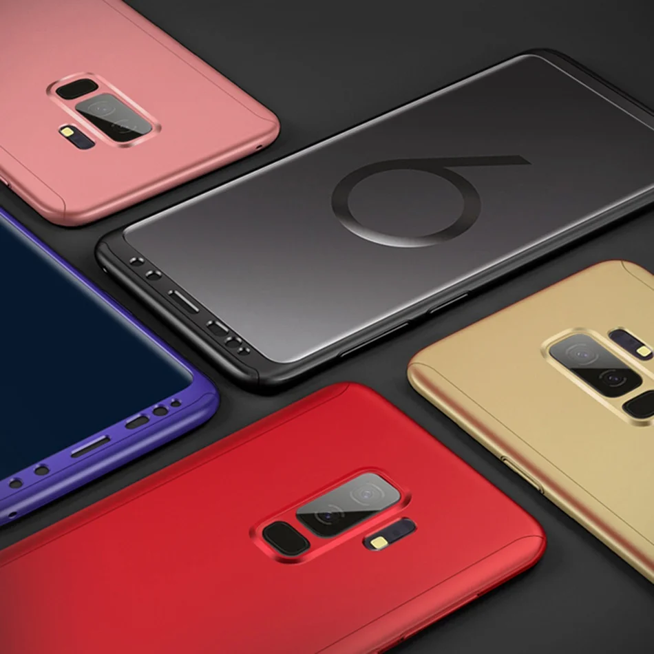 

For Samsung S8 S9 S10 Plus Note 9 Note8 Fashion 360 Full Protect Ultra Slim Cover For Samsung Galaxy S10 Lite S10E Hard PC Coque