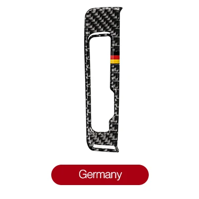 Автомобильный интерьер карбоновое волокно переключения передач Панель кнопка рамка автомобиля Stcikers и наклейки для Audi A3 S3- автомобиль Стайлинг Аксессуары - Название цвета: Germany