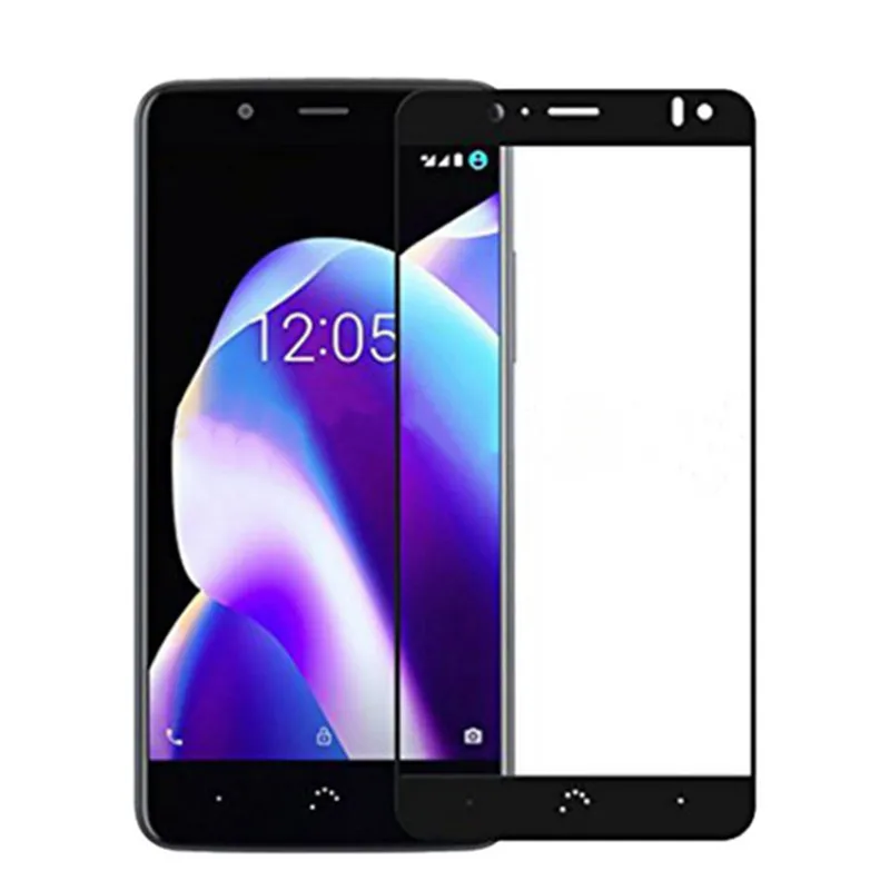 Tempered Glass For BQ Aquaris U2 U2 Lite U2Lite AQU2 Black Screen Protector Protective Film - Цвет: Black