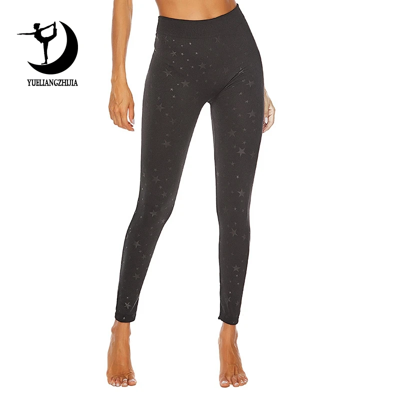 

2019 fashion high waist black leggings for fitness female Tummy Control running sports pans for women brand new sport legging