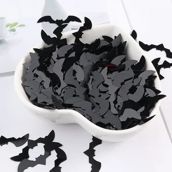 

10g/ batch of 18 * 7mm bat Halloween sequins PVC flat sequins handmade Easter DIY accessories gifts for children