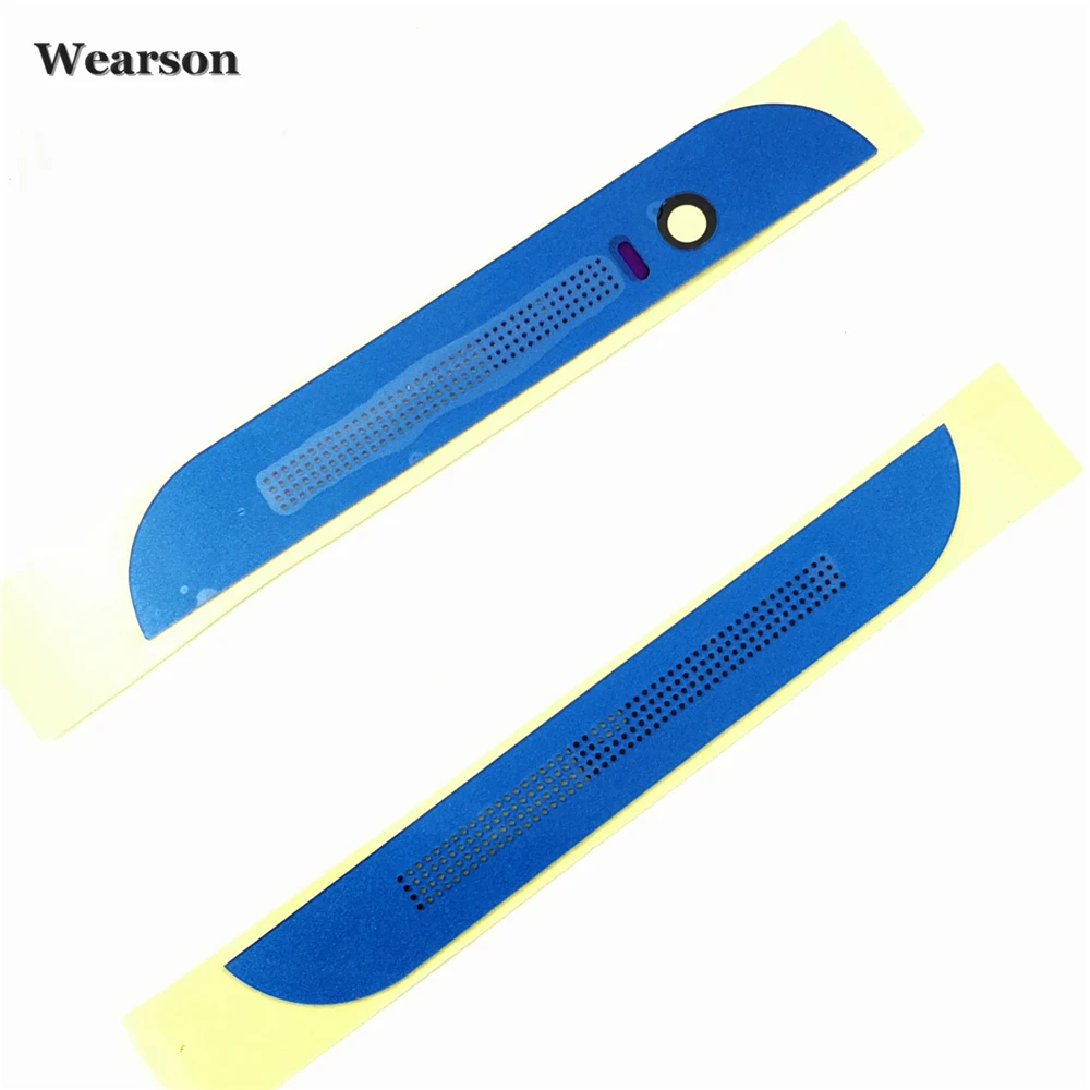 M8 Front Camera Top Bottom Cover Cap With Sticker For HTC One M8 Front Face Housing Speaker Grill Cap High Quality (4)