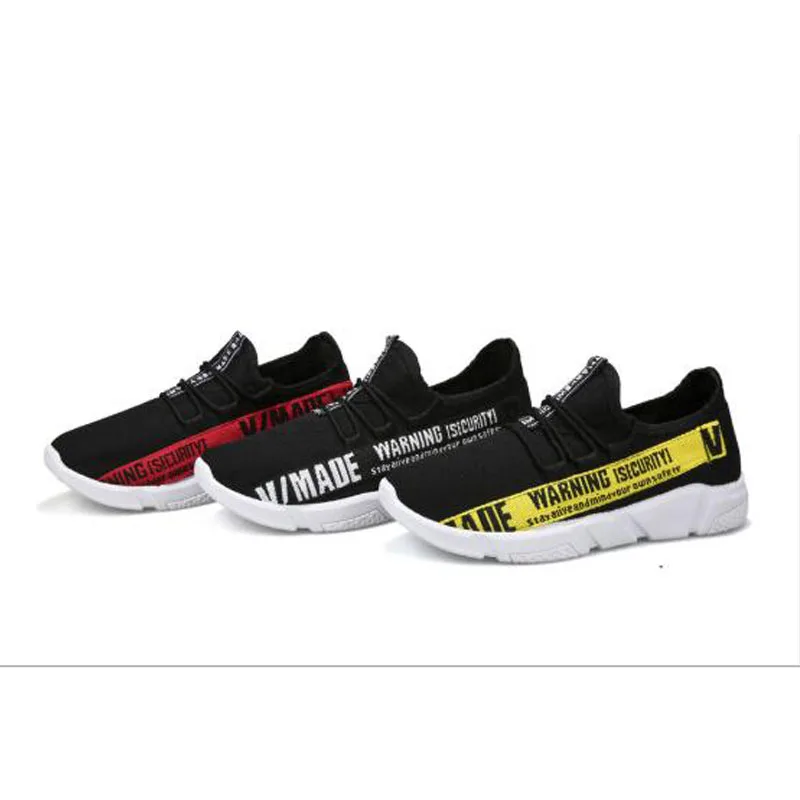 2019 New Spring And Autumn Men Sports Shoes College Style Wild Casual Breathable Men's Shoes Letter Decoration Walking Shoes