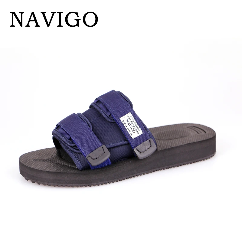 NAVIGO/мужские шлепанцы сезон лето роскошный бренд Новинка 2018 года модные пляжные