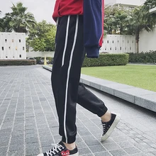 MASCUBE мужские повседневные штаны цветные сплайсированные боковые полосы винтажные спортивные штаны уличная мода мужские повседневные брюки на шнурке S-3XL