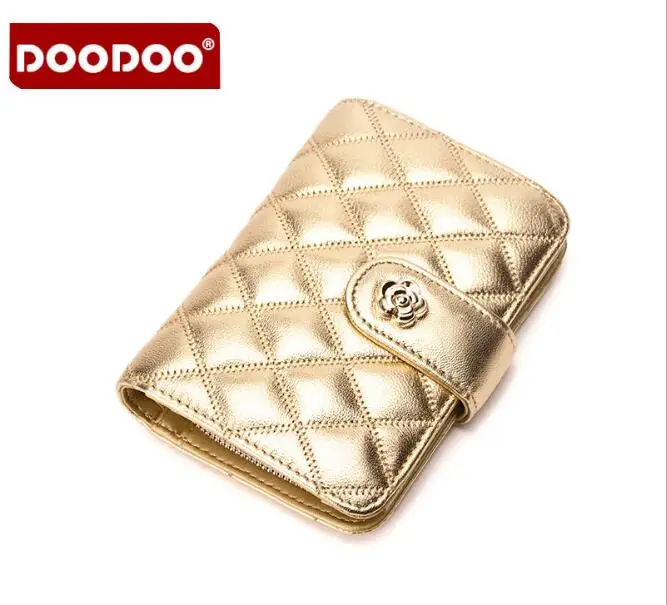 Femmes Portefeuille Véritable Peau De Mouton en Cuir Porte-monnaie Porte-Carte Coin Portefeuille Sac