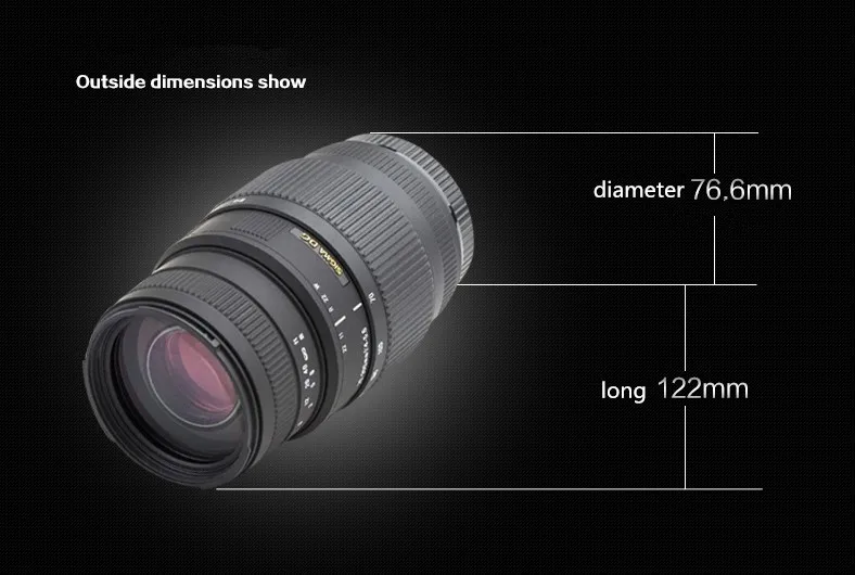 Sigma 70-300 объектив для Nikon 70-300 мм f/4-5,6 DG Автофокус Объектив для Nikon D3200 D3300 D3400 D5200 D5300 D5500 D5600 D7100 D7200