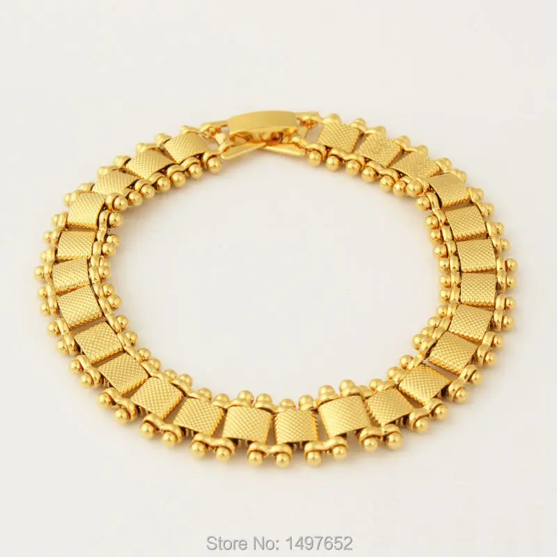African Desigh Width 15mm18K Gold Filled Plated Bracelets Fashion