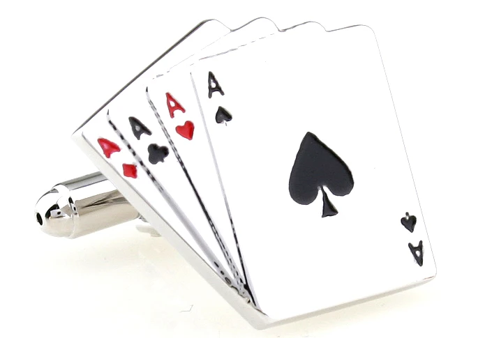 IGame игральные карты запонки серебро Цвет Медь Материал Новинка казино 4A дизайн