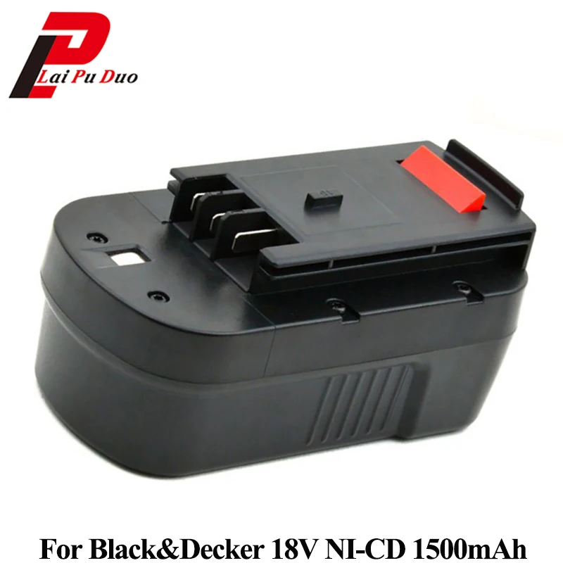 1500 мАч 18 В Ni-CD Замена Мощность инструмент Батарея для Black& Decker: 244760-00, a18, HPB18, FS180BX, HPB18-OPE, FS18BX