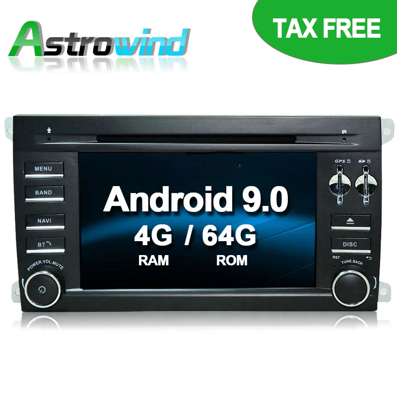 Best 64G ROM No Tax Android 9.0 Car DVD Player GPS Navigation System Radio Media Stereo for Porsche: Cayenne (2003-2010) 0 Best 64G ROM No Tax Android 9.0 Car DVD Player GPS Navigation System Radio Media Stereo for Porsche: Cayenne (2003-2010) 0