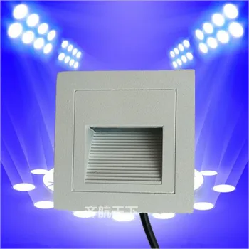 

Free Shipping 3W LED Wall Lamp Stair light Corridor Light Hotel Embedded Step Light LED to The Footlights AC85-265V 10PCS/Lot