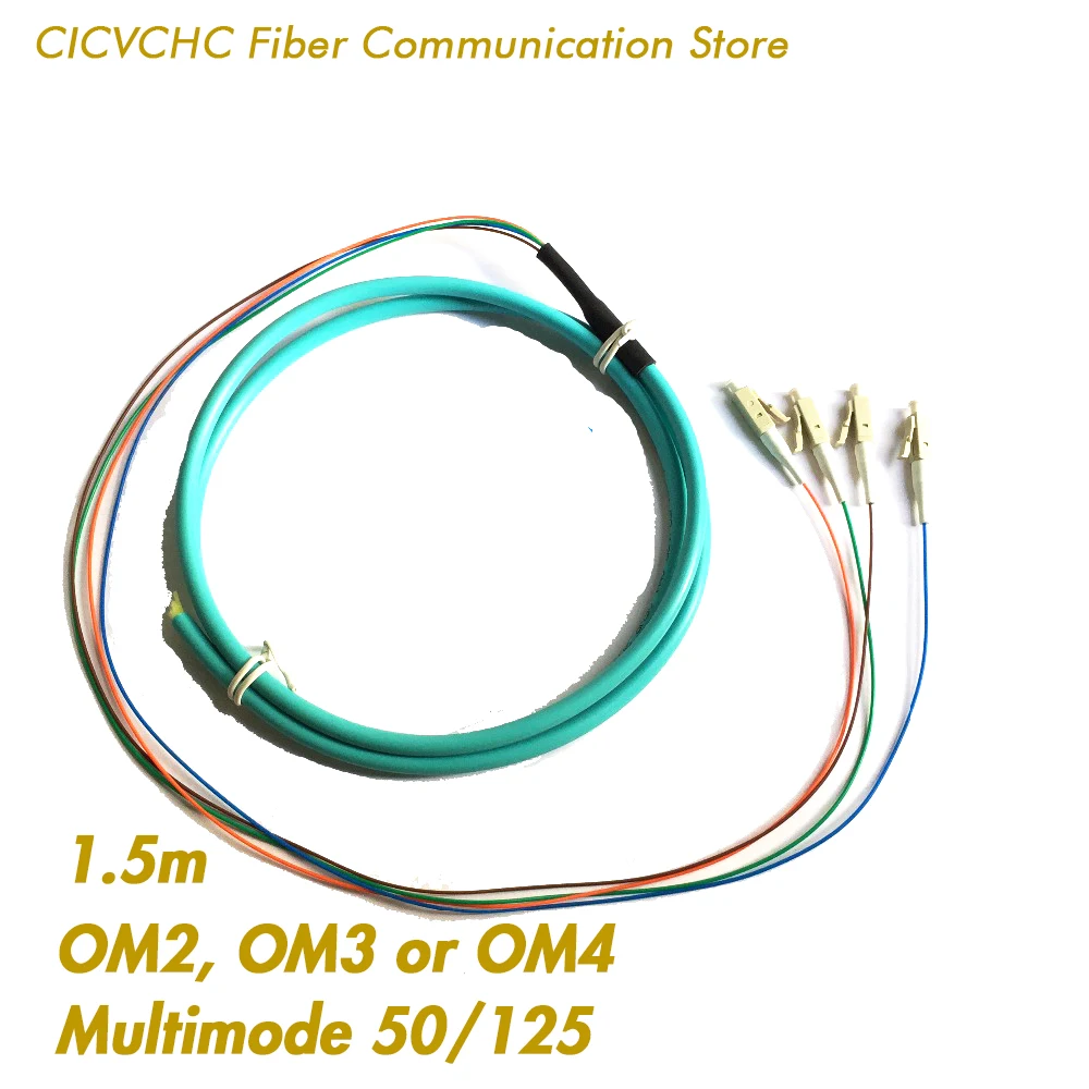 2шт 4 волокна распределительный кабель-LC/UPC-Mulitmode(50/125)-OM2 OM3 OM4-0.9mm Buffered-1.5m | Мобильные