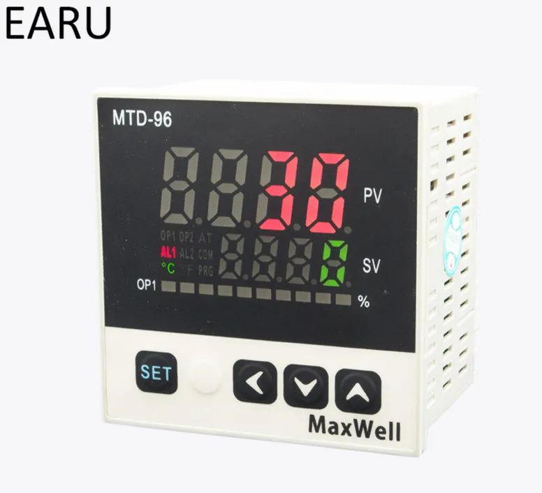 96*96mm Digital Temperature Controller Control AC85-265V Power Thermocouple Universial K J PT100 Input SSR+Relay / 4-20mA Output