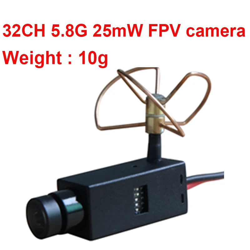 

25mW 5.8G 32CH wireless FPV camera drone camera super light 10g only wireless CCTV camera ok power by 7-24V 2-6S battery