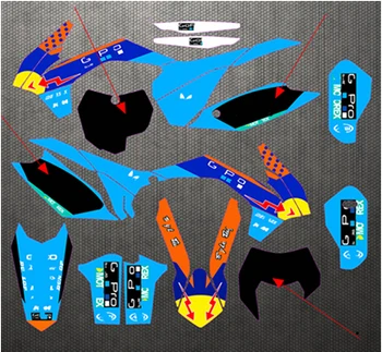 

17-18 per KTM SX SX FXC XCF Personalized Number Graphics and Complete Stickers Backgrounds Kit Decal EXC 2017 2018 2019