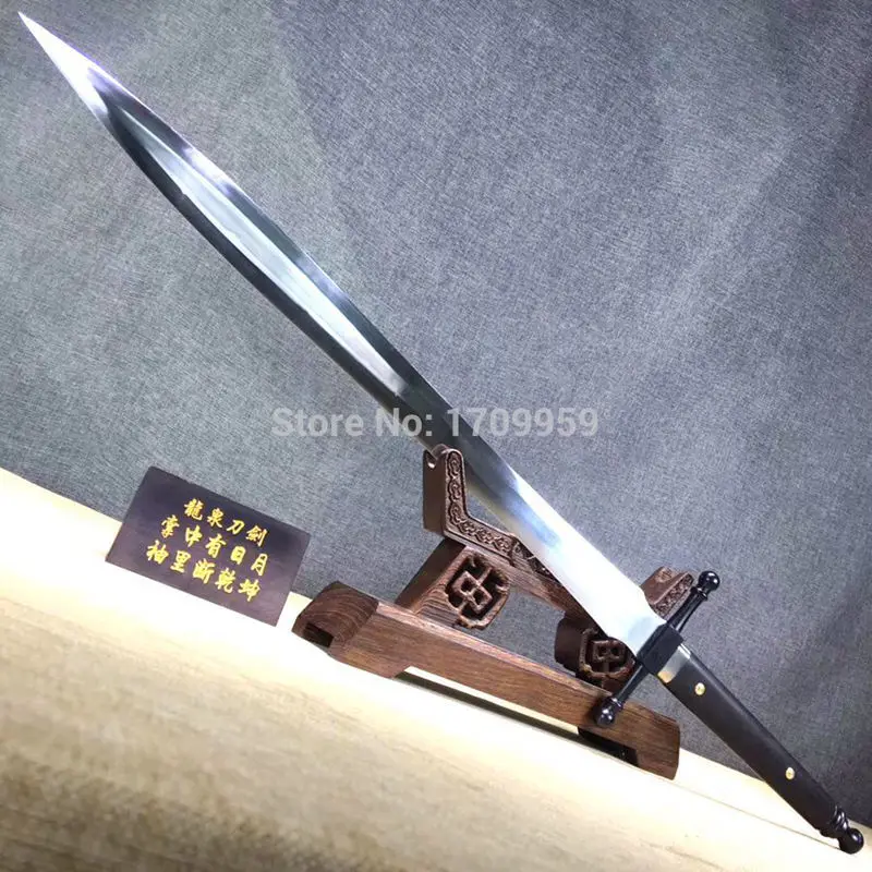 T1095 High Carbon Steel Double Edge Sharp High Grade King Sword Jian Katana Ebony Wood Handle Leather Sheath Swords Aliexpress T1095 High Carbon Steel Double Edge Sharp High Grade King Sword Jian Katana Ebony Wood Handle Leather Sheath Swords Aliexpress