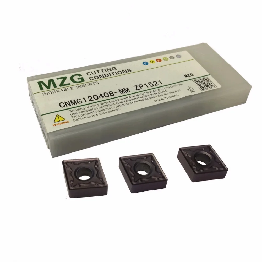 MZG CNMG120404 CNMG120408 мм ZP1521 расточные Токарные режущие инструменты с ЧПУ вставки из карбида вольфрама для обработки нержавеющей стали